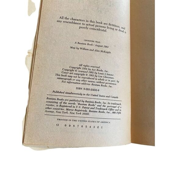 Lot Of 3 Louis L Amour Western Paperback Books Flint Crossfire Trail Vintage - Picture 8 of 13